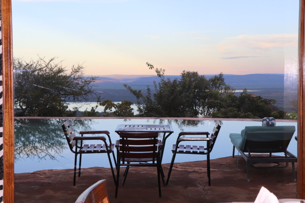 Gorgeous view of Lake Ihema and Akagera National Park from Akagera Accommodation